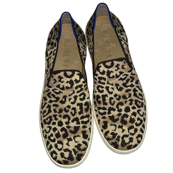rothys leopard low sneaker as new shoe 9.5 9 1/2 - Picture 2 of 10